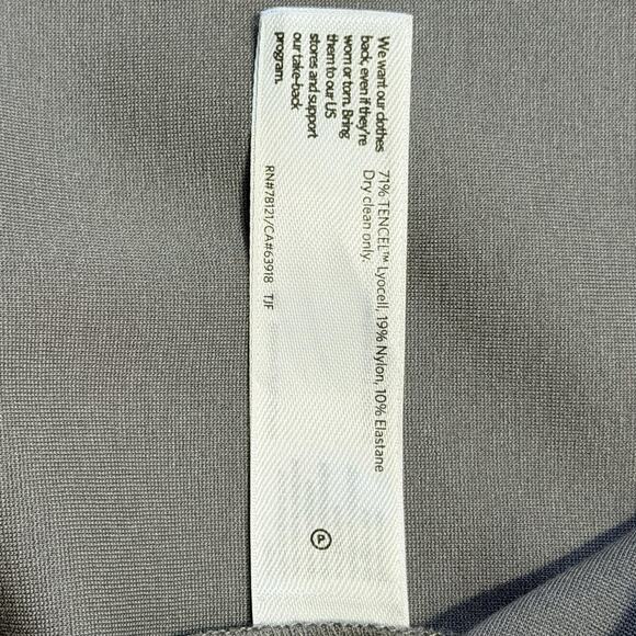 Eileen Fisher Cardigan Womens Medium Gray Open Front Long Jacket Tencel Blend - Picture 8 of 9